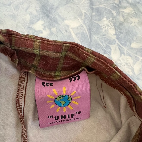 Unif plaid mini skirt - Picture 2 of 3